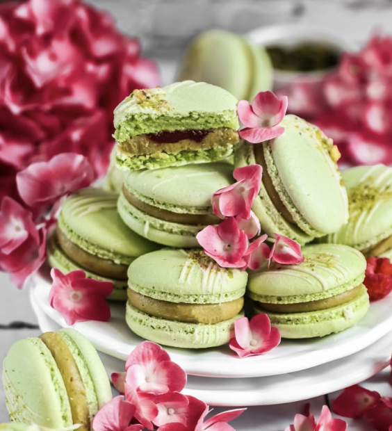 Boite de 10 macarons Pistache - Bissap